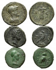 RÖMISCHES REICH, Antoninus Pius, 138-161, Anonym, (Zeit zw. Domitian u. Ant.Pius). AE Quadrans. Marsbüste r. Rs.Panzer, SC. 3,60g. DAZU:Ebs., Minervab...