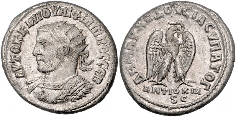 RÖMISCHES REICH, Philipp I., 244-249, AR Tetradrachme, Seleucis und Pieria, Stad...