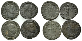 RÖMISCHES REICH, Maximinus II. als Caesar, 305-308, AE Follis (308-310), SMNG =Nikomedia. Belorb. Büste r., GAL VAL MAXIMINVS NOB CAES. Rs.Genius l. o...