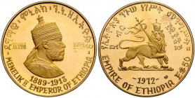 ÄTHIOPIEN, Haile Selassie I., 1930-1936, 1941-1974, 50 Dollars 1972. Menelik II.
Ware ist MwSt-befreit
VAT tax free
GOLD, PP
KM 57