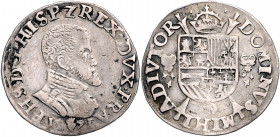 BELGIEN / BRABANT, Philipp II., 1555-1598, 1/5 Ecu 1571. 6,53g.
ss
de Mey 485b