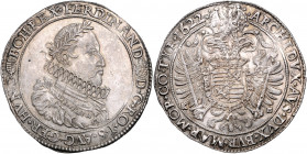 HAUS HABSBURG, Ferdinand II., 1619-1637, Reichstaler 1622 KB, Kremnitz. 28,36g.
Prachtex., min.Sf.a.Rd., vz-st
Dav.3129; Vogelh.142