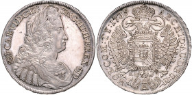 HAUS HABSBURG, Karl VI., 1711-1740, Reichstaler 1739 KB, Kremnitz. 28,73g.
Vs.kl.Kr.i.F., ss/f.vz
Dav.1062; Voglh.260