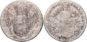 HAUS HABSBURG, Maria Theresia, 1740-1780, Konventionstaler 1780 B/SK PD, Kremnitz. 27,69g.
ss
Dav.1133; Her.606