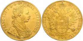 HAUS HABSBURG, Franz Joseph I., 1848-1916, 4 Dukaten 1899.
Ware ist MwSt-befreit
VAT tax free
GOLD, kl.Kr., ss-vz
KM 2276