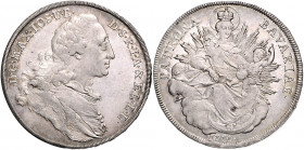 BAYERN, Maximilian III. Joseph, 1745-1777, Konventionsmadonnentaler 1771, München.
Prachtex.mit feiner Tönung, vz-st
Dav.1953