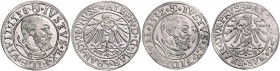 BRANDENBURG-PREUSSEN, Albrecht, 1525-1569, Groschen 1538, Königsberg. 1,86g. DAZU:Ders. Groschen 1532, Königsberg. 1,83g.
2 Stk., vz-prägefrisch/vz
...