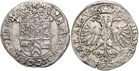 KLEVE, Possidierende Fürsten, 1609-1624, Schilling o.J.(ca.1619), Mühlheim. Mit Titel Matthias. 4,85g.
ss
Noss 481
