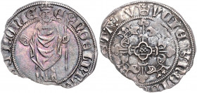 MARK / GRAFSCHAFT, Graf Engelbert III. von der Mark, 1347-1391, Doppelschilling o.J. (um 1366), Deutz. Erzbischof stehend v.vorn, trägt Mitra mit rund...