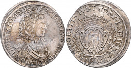 MONTFORT, Anton der Ältere, 1686-1693, Gulden zu 60 Kreuzern 1690. 16,34g.
Vs.kl.Kr., kl.Rdf., ss/vz
Dav.686; KM 76