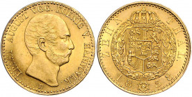 HANNOVER, Ernst August, 1837-1851, 10 Taler 1838 B. 13,29g.
GOLD, l.Goldpatina, vz-st
AKS 87; J.118; Frbg.1170; KM 175
