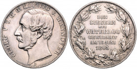 HANNOVER, Georg V., 1851-1866, Vereinstaler 1865 B. Sieg bei Waterloo.
ss
AKS 160; T.176; Dav.684