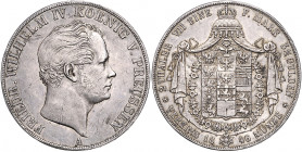 PREUSSEN, Friedrich Wilhelm IV., 1840-1861, Doppeltaler 1846 A.
ss
AKS 69; T.258; Dav.771