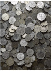 KLEINMÜNZEN, Lot Kleinmünzen Kaiserreich 5 Pf., WEIMAR viele 10 Pf. Zink, 50 Pf. + 3 M. 1922 Alumin., wenige 1/2 Mark Kaiserr., 7x 2 M. Hindenb. m.Hak...