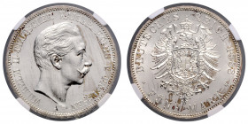 PREUSSEN, Wilhelm II., 1888-1918, 5 Mark 1888 A.
NGC MS 61
J.101