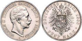 PREUSSEN, Wilhelm II., 1888-1918, 5 Mark 1888 A.
f.st
J.101