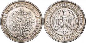 WEIMARER REPUBLIK, 1919-1933, 5 Reichsmark 1928 A. Eichbaum.
Patina, ss+
J.331
