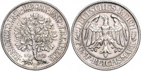 WEIMARER REPUBLIK, 1919-1933, 5 Reichsmark 1929 G. Eichbaum.
zaponiert, ss
J.331