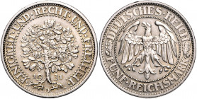 WEIMARER REPUBLIK, 1919-1933, 5 Reichsmark 1931 D. Eichbaum.
st
J.331