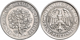 WEIMARER REPUBLIK, 1919-1933, 5 Reichsmark 1932 F. Eichbaum.
ss
J.331