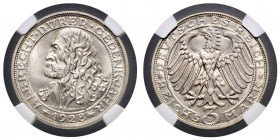 WEIMARER REPUBLIK, 1919-1933, 3 Reichsmark 1928 D. Dürer.
Prachtex., NGC MS 64+
J.332