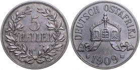 KOLONIEN, Deutsch-Ostafrika, 5 Heller 1909 J.
ss/vz
J.717
