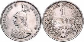 KOLONIEN, Deutsch-Ostafrika, 1 Rupie 1904 A.
vz/st
J.722