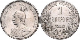 KOLONIEN, Deutsch-Ostafrika, 1 Rupie 1907 J.
vz
J.722