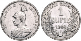 KOLONIEN, Deutsch-Ostafrika, 1 Rupie 1908 J.
ss/vz
J.722