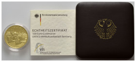 BUNDESREPUBLIK DEUTSCHLAND, 100 Euro 2004 F. Bamberg.
Ware ist MwSt-befreit
VAT tax free
GOLD, st
J.509