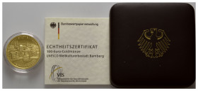 BUNDESREPUBLIK DEUTSCHLAND, 100 Euro 2004 J. Bamberg.
Ware ist MwSt-befreit
VAT tax free
GOLD, st
D.SG.100.3