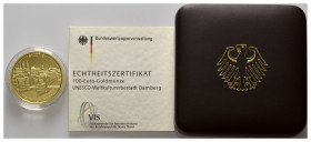 BUNDESREPUBLIK DEUTSCHLAND, 100 Euro 2004 J. Bamberg.
Ware ist MwSt-befreit
VAT tax free
GOLD, st
D.SG.100.3