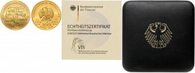BUNDESREPUBLIK DEUTSCHLAND, 100 Euro 2006 A. Weimar.
Ware ist MwSt-befreit
VAT tax free
GOLD, st
D.SG.100.6