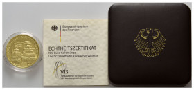 BUNDESREPUBLIK DEUTSCHLAND, 100 Euro 2006 F. Weimar.
Ware ist MwSt-befreit
VAT tax free
GOLD, st
D.SG.100.6