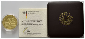 BUNDESREPUBLIK DEUTSCHLAND, 100 Euro 2006 J. Weimar.
Ware ist MwSt-befreit
VAT tax free
GOLD, st
D.SG.100.6