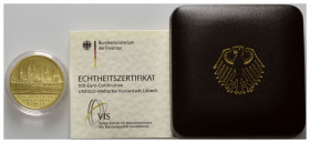 BUNDESREPUBLIK DEUTSCHLAND, 100 Euro 2007 G. Lübeck.
Ware ist MwSt-befreit
VAT tax free
GOLD, st