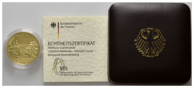 BUNDESREPUBLIK DEUTSCHLAND, 100 Euro 2008 G. Goslar.
Ware ist MwSt-befreit
VAT tax free
GOLD, st