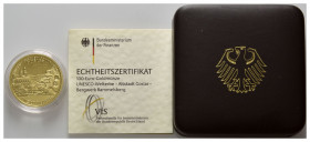 BUNDESREPUBLIK DEUTSCHLAND, 100 Euro 2008 J. Goslar.
Ware ist MwSt-befreit
VAT tax free
GOLD, st