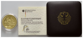 BUNDESREPUBLIK DEUTSCHLAND, 100 Euro 2009 F. Trier.
Ware ist MwSt-befreit
VAT tax free
GOLD, st
