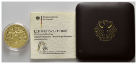 BUNDESREPUBLIK DEUTSCHLAND, 100 Euro 2010 F. Würzburg.
Ware ist MwSt-befreit
VAT tax free
GOLD, st