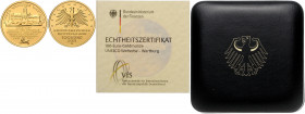 BUNDESREPUBLIK DEUTSCHLAND, 100 Euro 2011 A. Wartburg.
Ware ist MwSt-befreit
VAT tax free
GOLD, st
