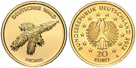 BUNDESREPUBLIK DEUTSCHLAND, 20 Euro 2012 A. Fichte.
Ware ist MwSt-befreit
VAT tax free
GOLD, st