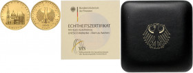 BUNDESREPUBLIK DEUTSCHLAND, 100 Euro 2012 A. Aachener Dom.
Ware ist MwSt-befreit
VAT tax free
GOLD, st