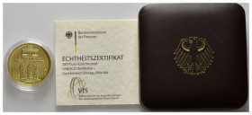 BUNDESREPUBLIK DEUTSCHLAND, 100 Euro 2013 F. Dessau-Wörlitz.
Ware ist MwSt-befreit
VAT tax free
GOLD, st