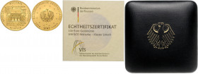 BUNDESREPUBLIK DEUTSCHLAND, 100 Euro 2014 A. Kloster Lorsch.
Ware ist MwSt-befreit
VAT tax free
GOLD, st