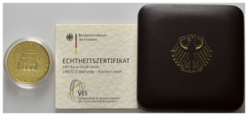 BUNDESREPUBLIK DEUTSCHLAND, 100 Euro 2014 F. Kloster Lorsch.
Ware ist MwSt-befreit
VAT tax free
GOLD, st