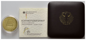 BUNDESREPUBLIK DEUTSCHLAND, 100 Euro 2014 J. Kloster Lorsch.
Ware ist MwSt-befreit
VAT tax free
GOLD, st