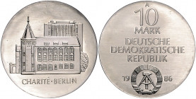 DEUTSCHE DEMOKRATISCHE REPUBLIK, 1949-1991, 10 Mark 1986 A. Charite Berlin.
zaponiert, st
J.1612