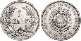 PROBEN, Kleinmünzen, 1 Mark o.J. Motivprobe. Kleiner Adler. Weißmetall. 3,82g; 25mm.
vz