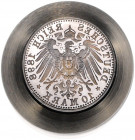 VARIA, Prägestempel 1898 zu 10 Mark. Rückseite/Adler. 111,08g.
vz